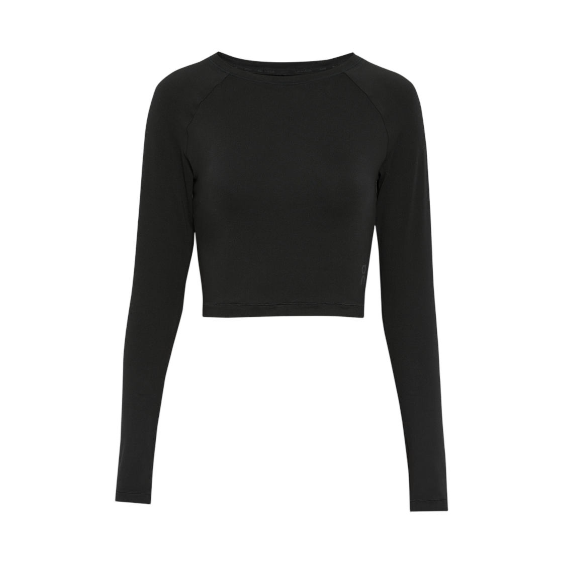 1WF12430553 (W) On Running Studio Long T-Shirt Crop Black