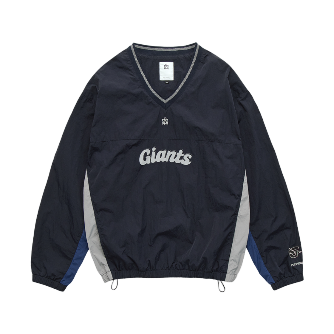 폴리테루 x 롯데 자이언츠 우븐 풀오버 네이비
