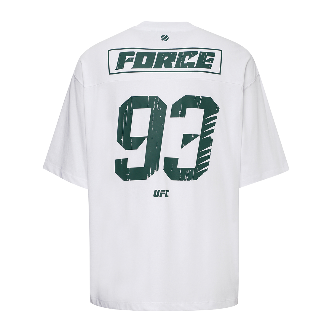 U2SSX1101WH UFC SPORT Force Mega Oversized Fit Short Sleeved Shirt White
