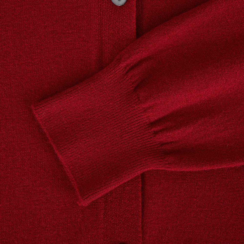 퍼머넌트 아카이브 에어 플렉스 라운드 가디건 딥 레드(Permanent Archive Air Flex Round Cardigan Deep Red) - 5