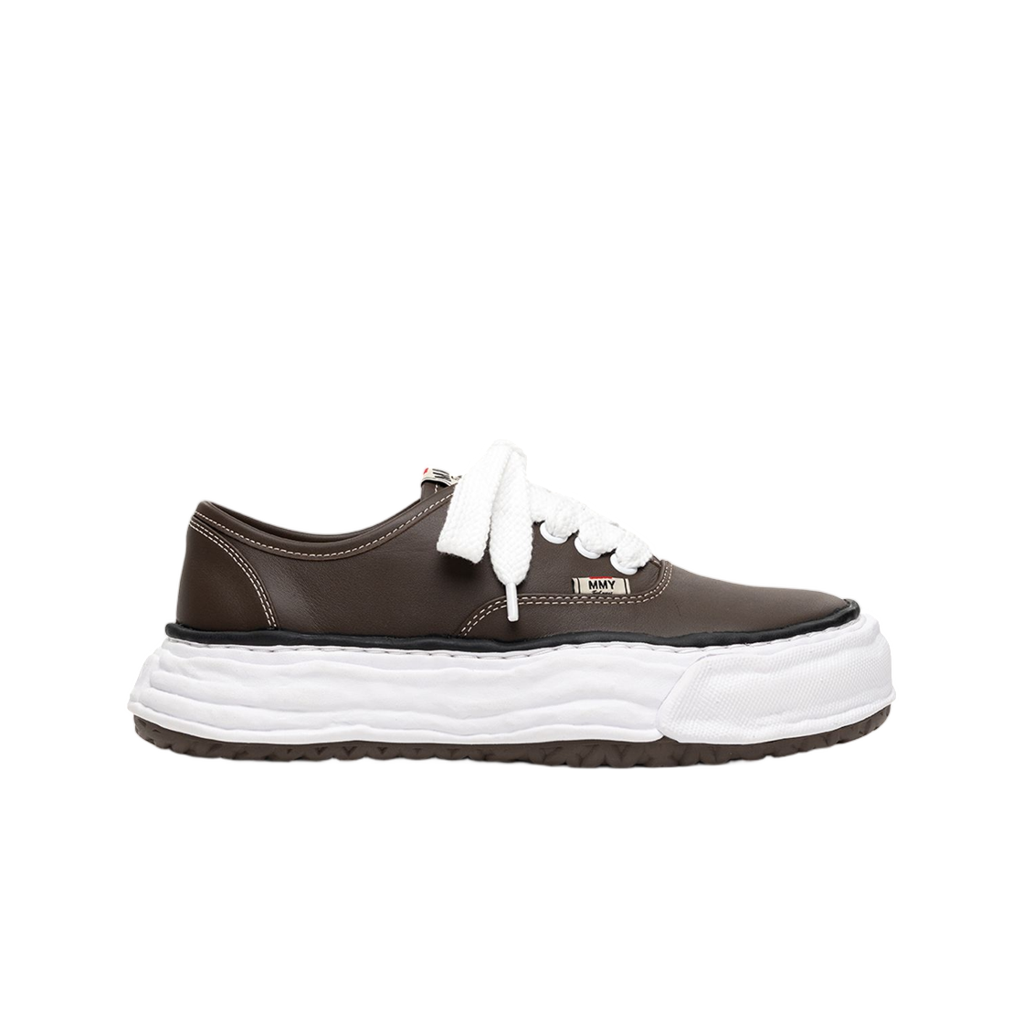 A16FW702-BROWN Mihara Yasuhiro Baker 26 OG Sole Leather Low-Top Sneaker Brown