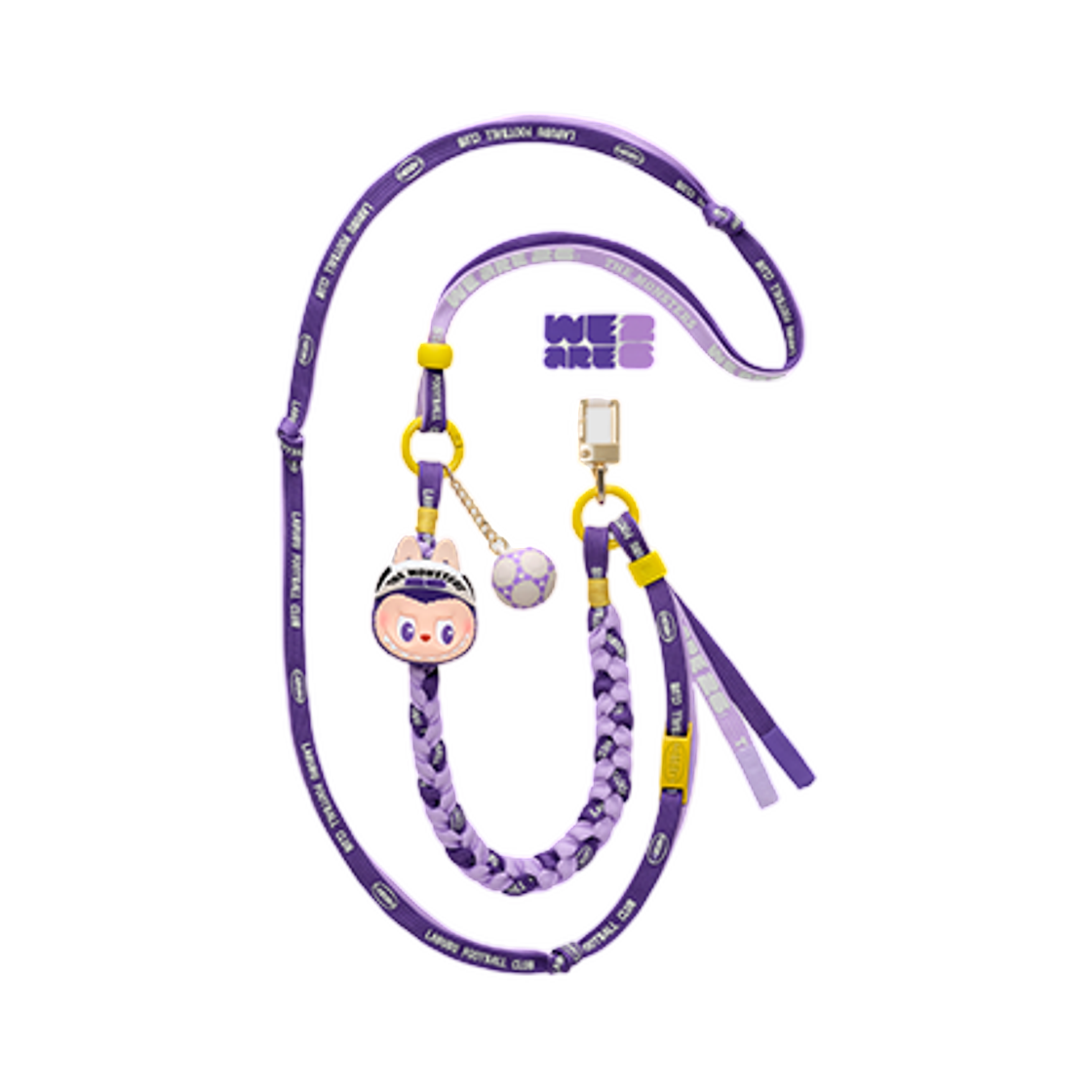 팝마트 더 몬스터즈 x 피파 시리즈 크로스형 휴대폰 스트랩 디사이딩 골 (개봉 박스)(Pop Mart The Monsters x FIFA Series Long Lanyard Deciding Goal (Opened Case)) - 1