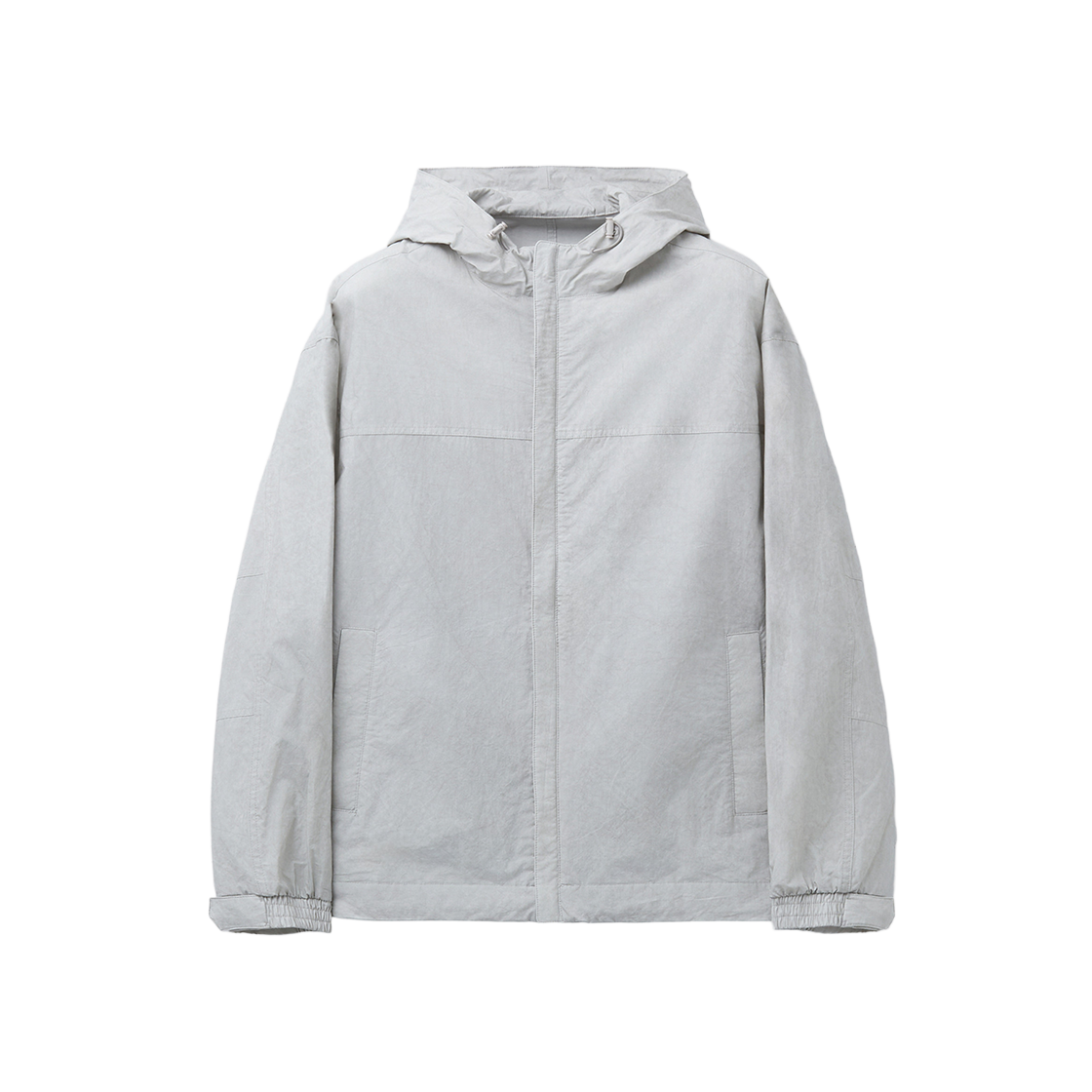 커스텀멜로우 다이드 패브릭 후드 자켓 라이트 그레이(Customellow Dyed Fabric Hood Jacket Light Gray)