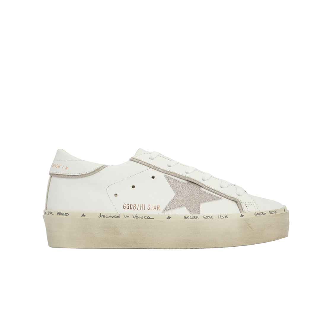 GWF00118-F008092-10847 (W) Golden Goose Hi Star Sneakers White