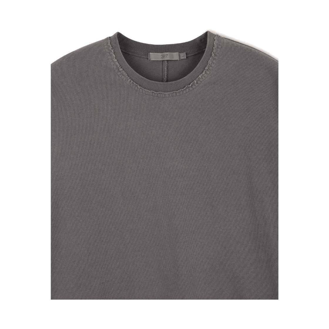 24/7 시리즈 다이드 워싱 로우 엣지 롱슬리브 티셔츠 다크 브라운(24/7 series Dyed Raw Edge Long Sleeve Dark Brown) - 3