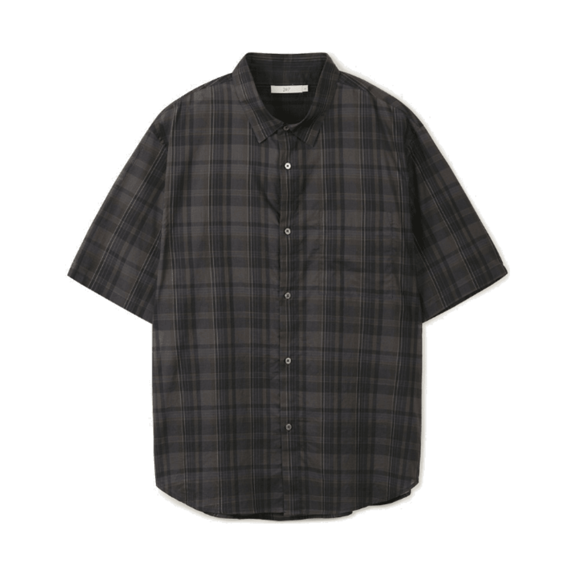 TMSFX26305BRD 24/7 series Planar Check Shirts Dark Brown