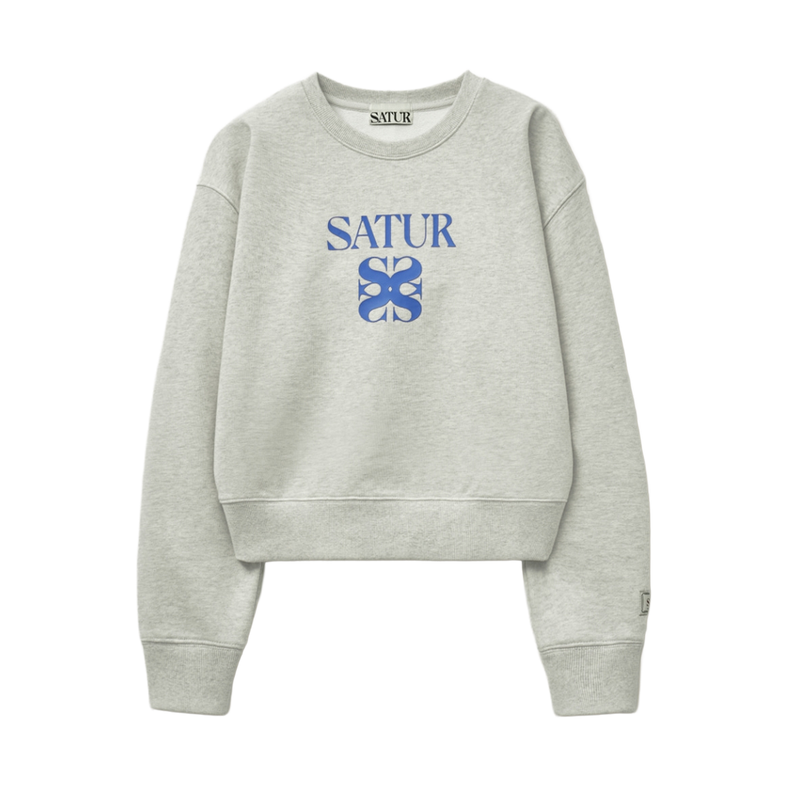 세터 우먼 아페로 볼륨 슬리브 크롭 스웨트셔츠 오트밀(SATUR W Apero Volume Sleeve Crop Sweatshirt - Oatmeal) - 1
