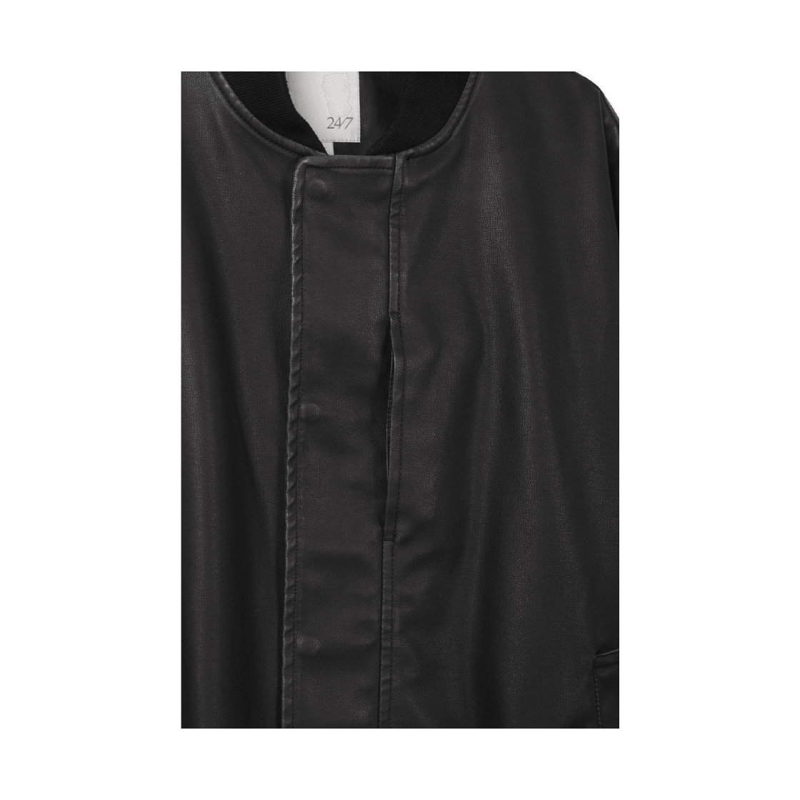 24/7 시리즈 레더 Ma-1 자켓 블랙(24/7 series Leather Ma-1 Jacket Black) - 4