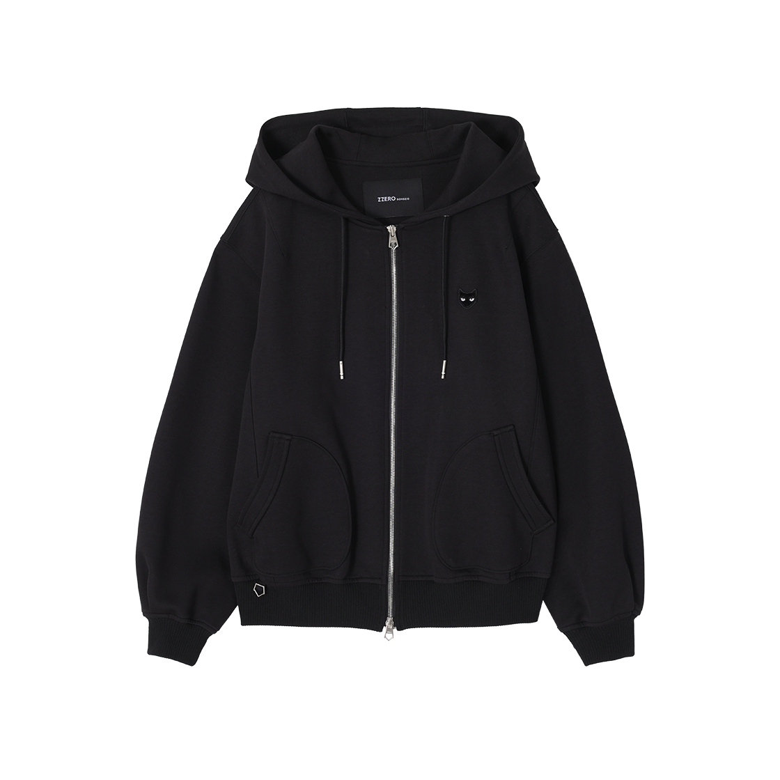 (W) 송지오 지제로 리미널 트레이스 후드 집업 블랙((W) SONGZIO ZZERO Liminal Trace Hood Zip Up Black)