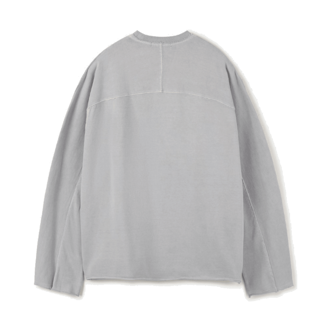 24/7 시리즈 다이드 워싱 로우 엣지 롱슬리브 티셔츠 더스티 화이트(24/7 series Dyed Raw Edge Long Sleeve Dusty White) - 2