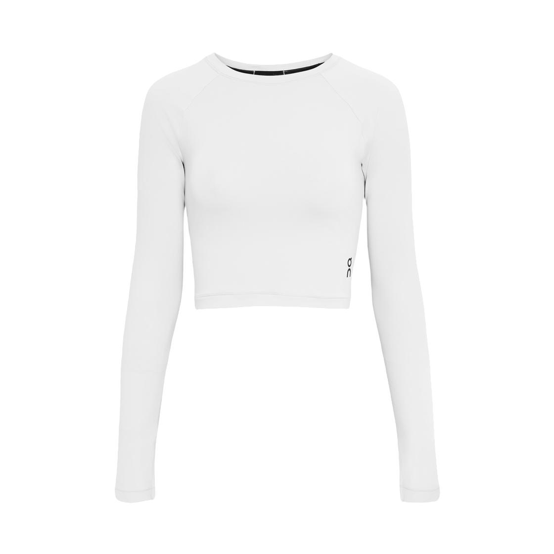 1WF12430069 (W) On Running Studio Long T-Shirt Crop White