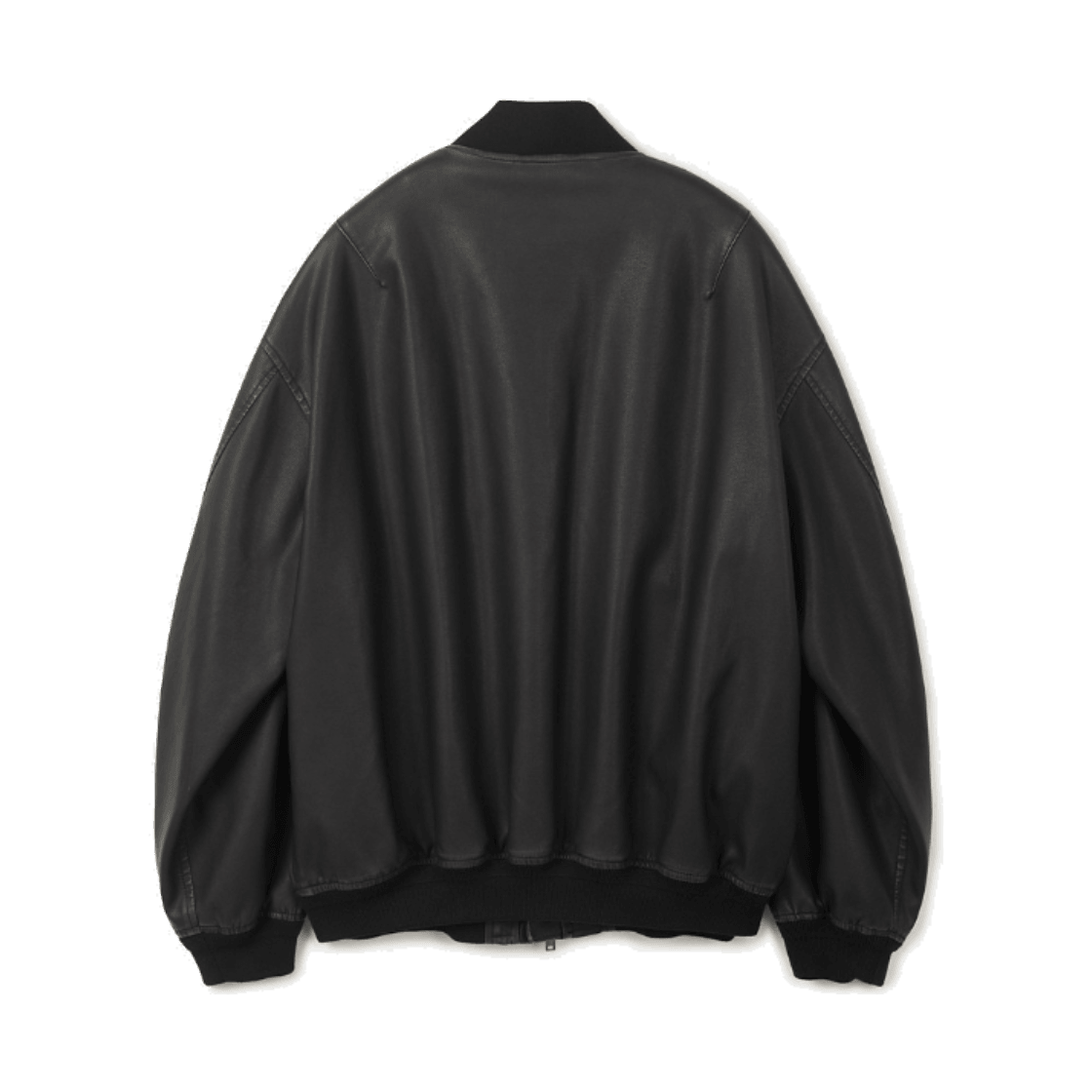 24/7 시리즈 레더 Ma-1 자켓 블랙(24/7 series Leather Ma-1 Jacket Black) - 2
