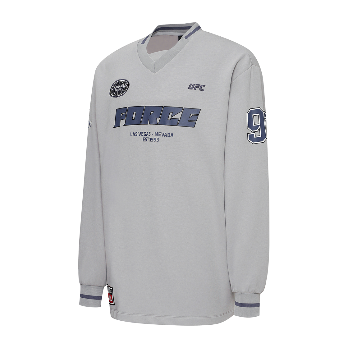 유에프씨 스포츠 챔피언쉽 오버핏 풋볼 져지 그레이 U2LSX1304GR(UFC SPORT Championship Oversized Fit Football Jersey Grey) - 2