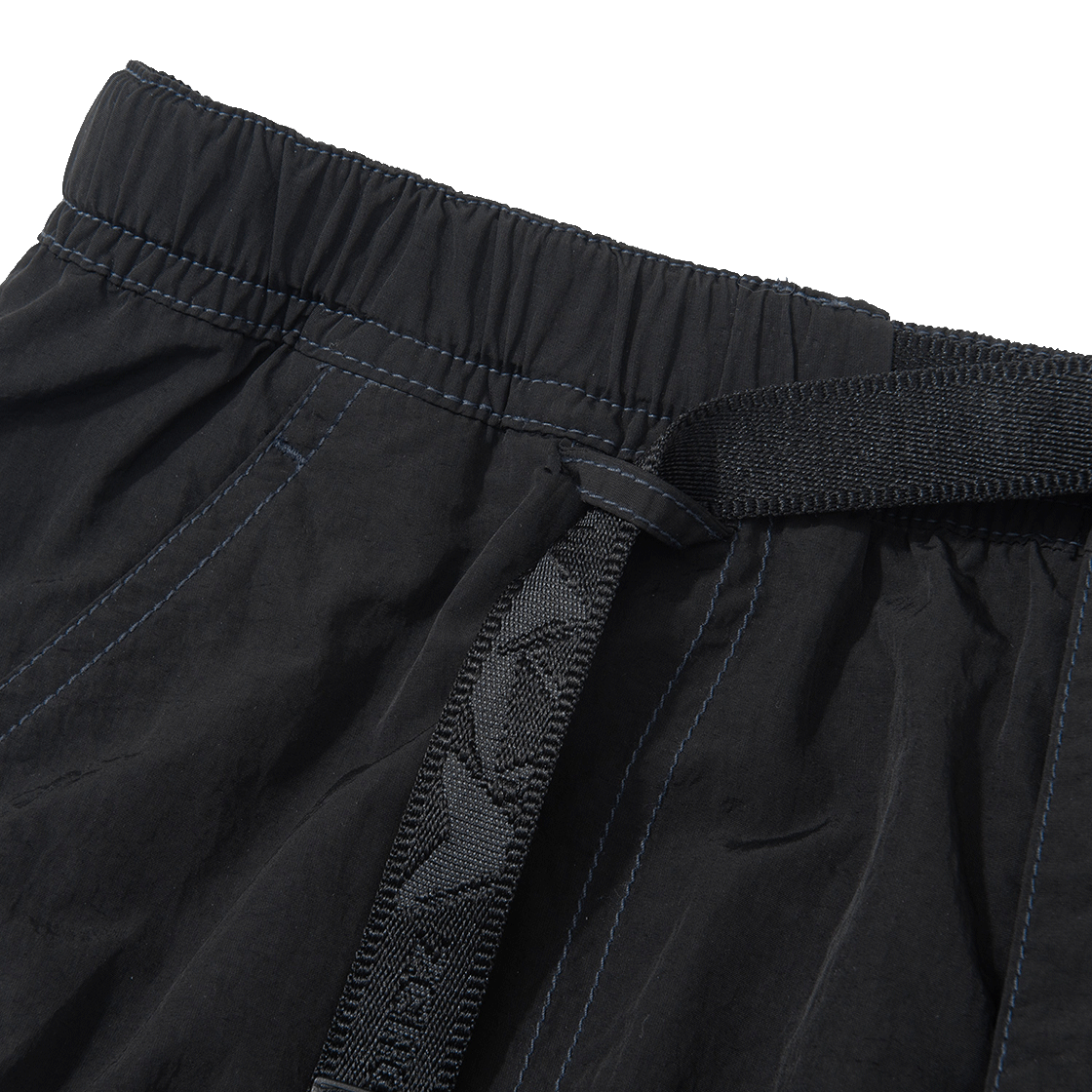 제로그램 마운트 플랩 카고 9부 팬츠 블랙(Zerogram Mount Flap Cargo Cropped Pants Black) - 3