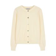 Permanent Archive Air Flex Round Cardigan Ivory
