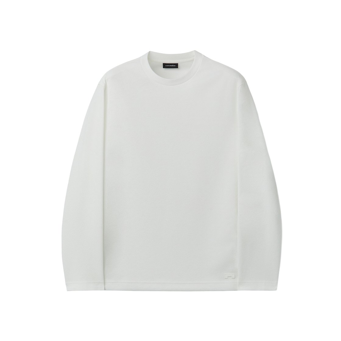 커스텀멜로우 텍스처 티셔츠 화이트(Customellow Texture T Shirt White)