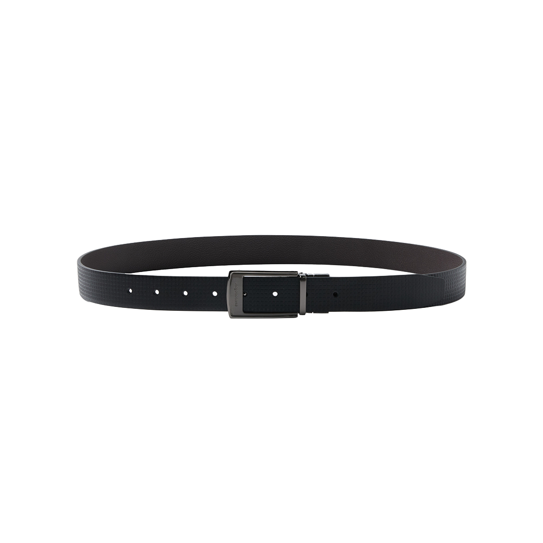 커스텀멜로우 레더 리버서블 벨트 블랙(Customellow Leather Reversible Belt Black)