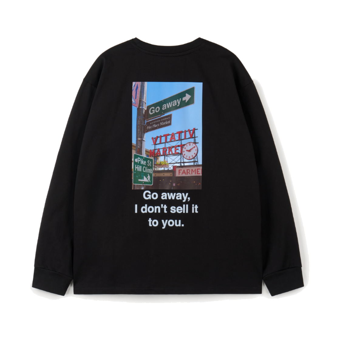 비타티브 슈퍼마켓 티셔츠 블랙(VITATIV Supermarket T-Shirt Black) - 5