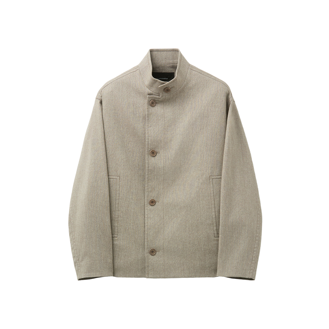 커스텀멜로우 울 혼방 숏 코트 베이지(Customellow Wool Mix Short Coat Beige) - 1