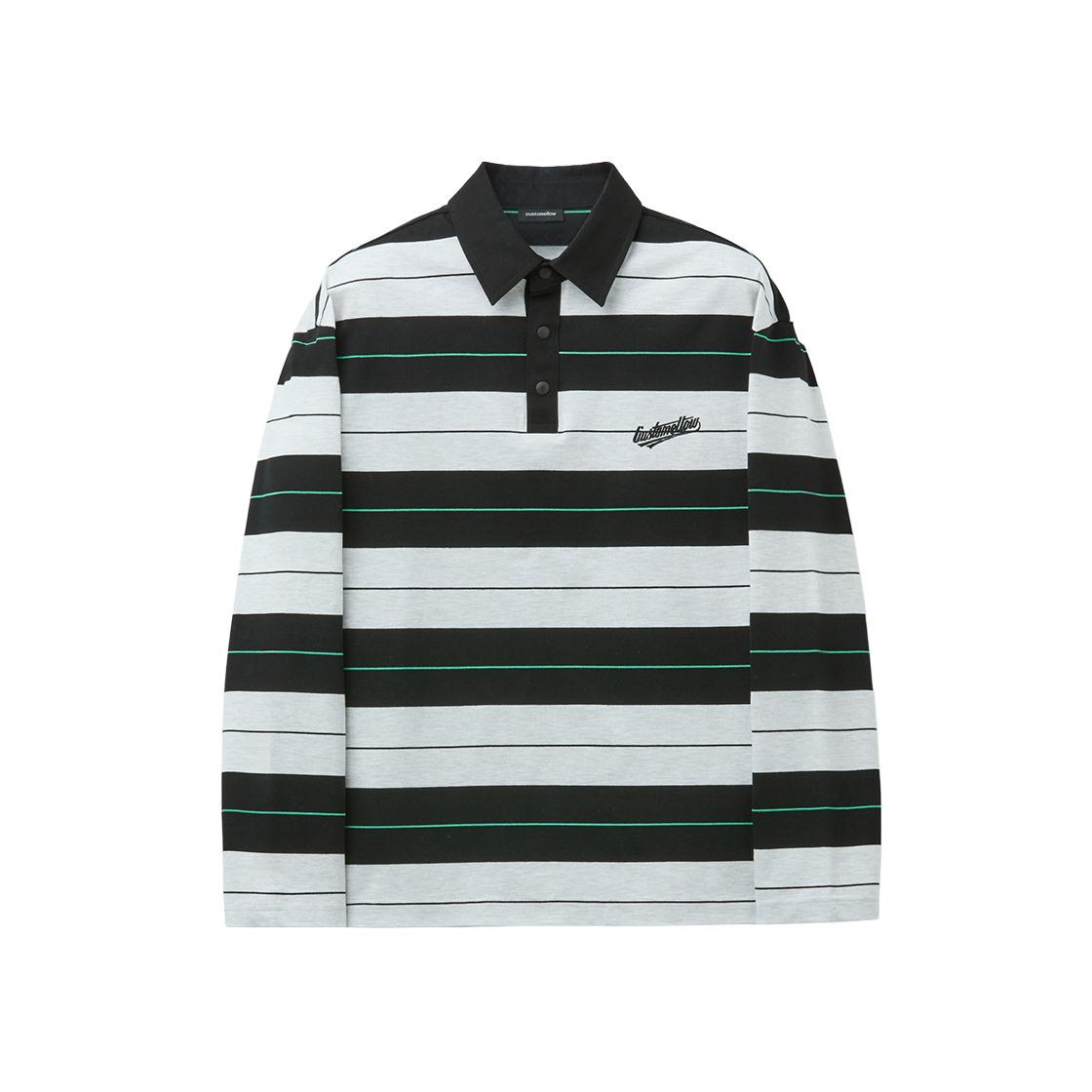 커스텀멜로우 스트라이프 폴로 블랙(Customellow Striped Polo Black) - 1