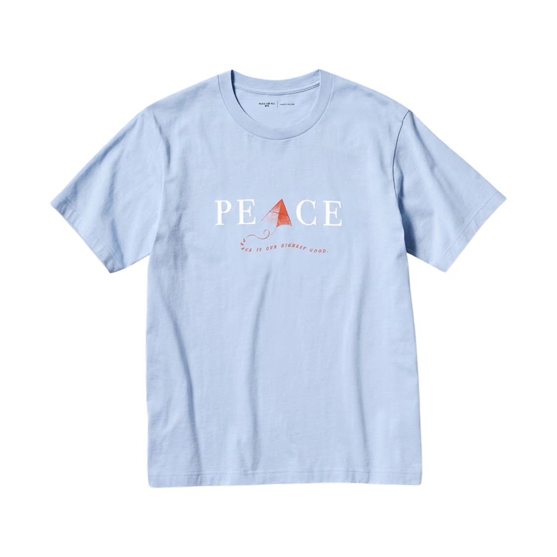 472519-60 Uniqlo x Khaled Hosseini Peace For All T-Shirt Light Blue