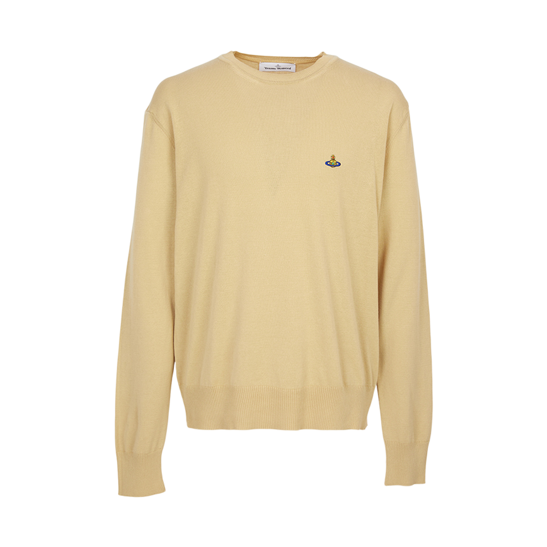 27010012-Y003F-C404 Vivienne Westwood Alex Round Neck Sweater Beige