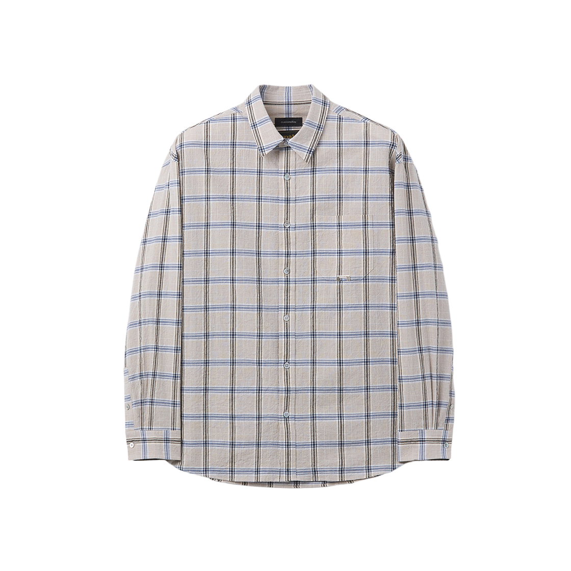 CWSAM26202IVX00 Customellow Oversized Fit Check Shirt Ivory