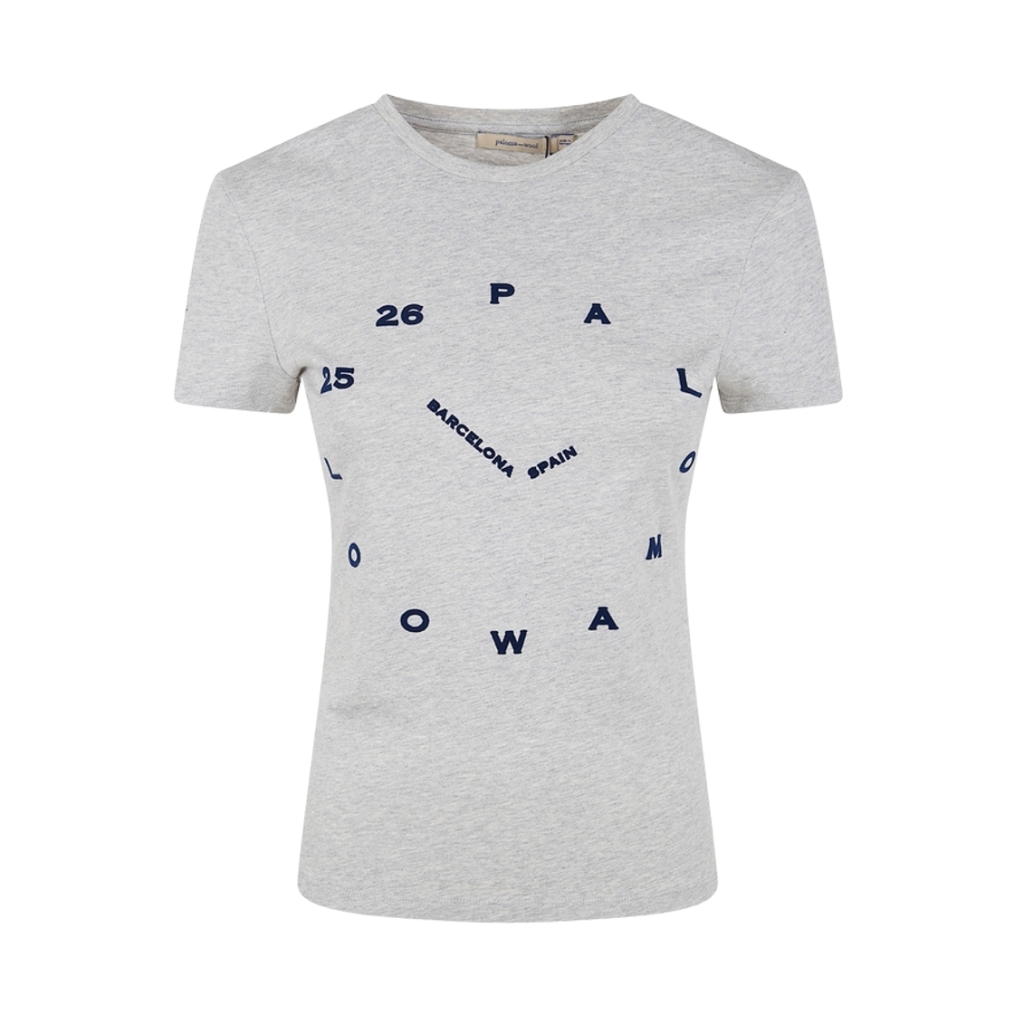 (W) 팔로마울 오클락 티셔츠 그레이((W) Paloma Wool O'clock T-Shirt Grey) - 1
