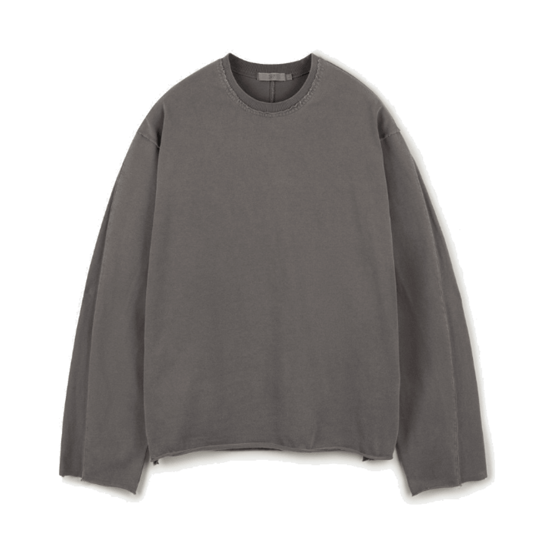 24/7 시리즈 다이드 워싱 로우 엣지 롱슬리브 티셔츠 다크 브라운(24/7 series Dyed Raw Edge Long Sleeve Dark Brown) - 1