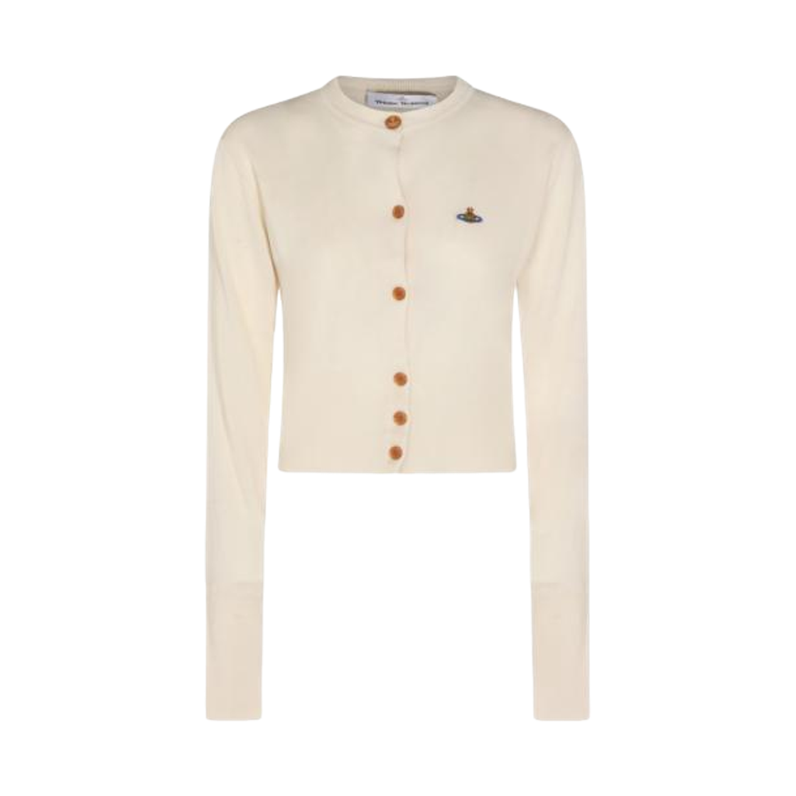(W) 비비안 웨스트우드 베아 크롭 가디건 크림((W) Vivienne Westwood Bea Cropped Cardigan Cream)