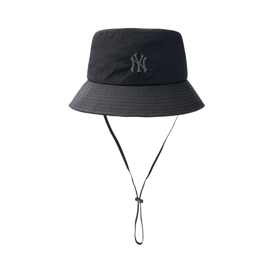 3AHTB025N-50BKS MLB Gorpcore Lightweight Nylon Safari Bucket Hat New York Yankees Black