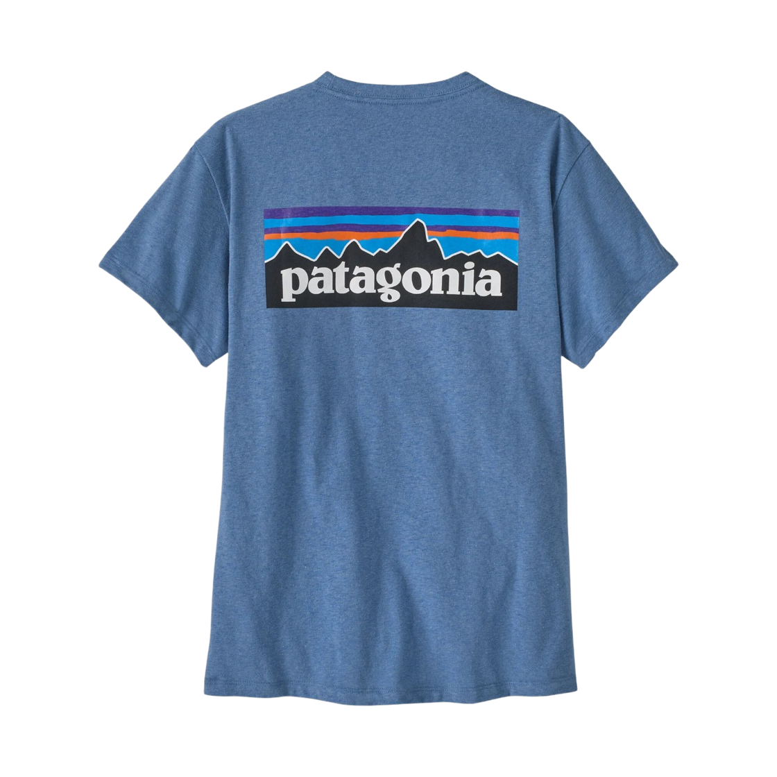 (W) 파타고니아 P-6 로고 리스폰시빌리 티셔츠 쇼어 블루((W) Patagonia P-6 Logo Responsibili T-Shirt Shore Blue) - 2