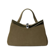 Jacquemus Valerie Small Bag Khaki Silver