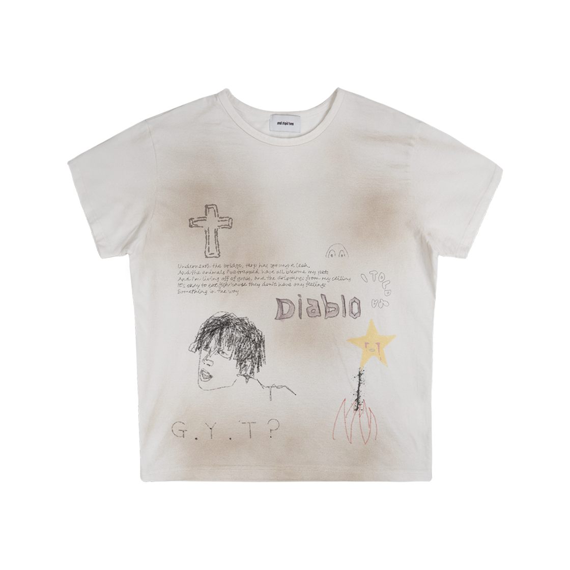 스몰스튜핏튠즈 아포리아 티셔츠 더티 아이보리(smallstupidtunes Aporia T-Shirts Dirty Ivory)