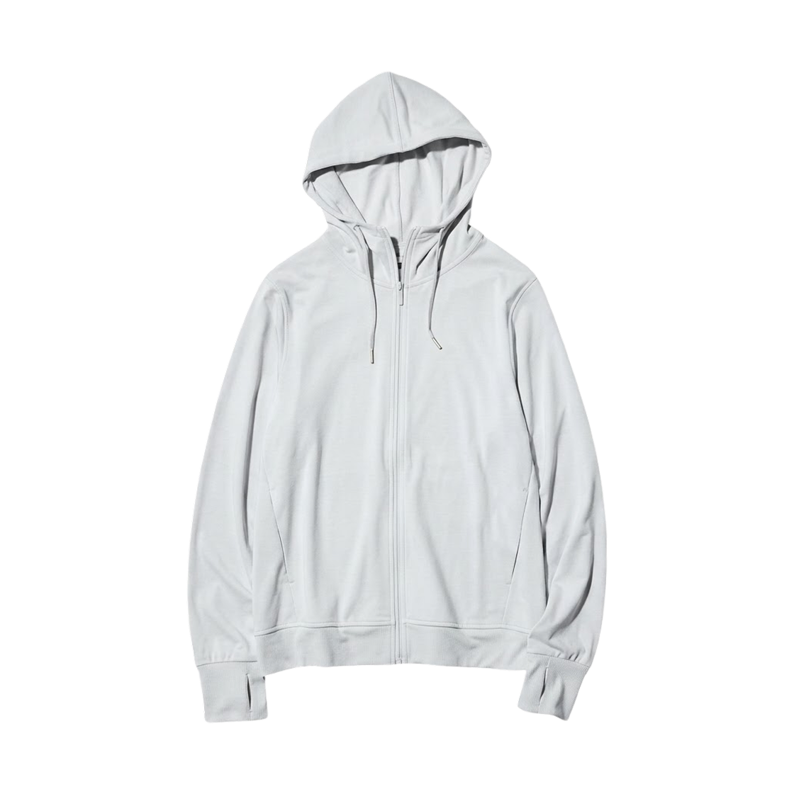 483278-02 (W) Uniqlo Airism UV Cut Mesh Full Zip Parka Light Gray - JP
