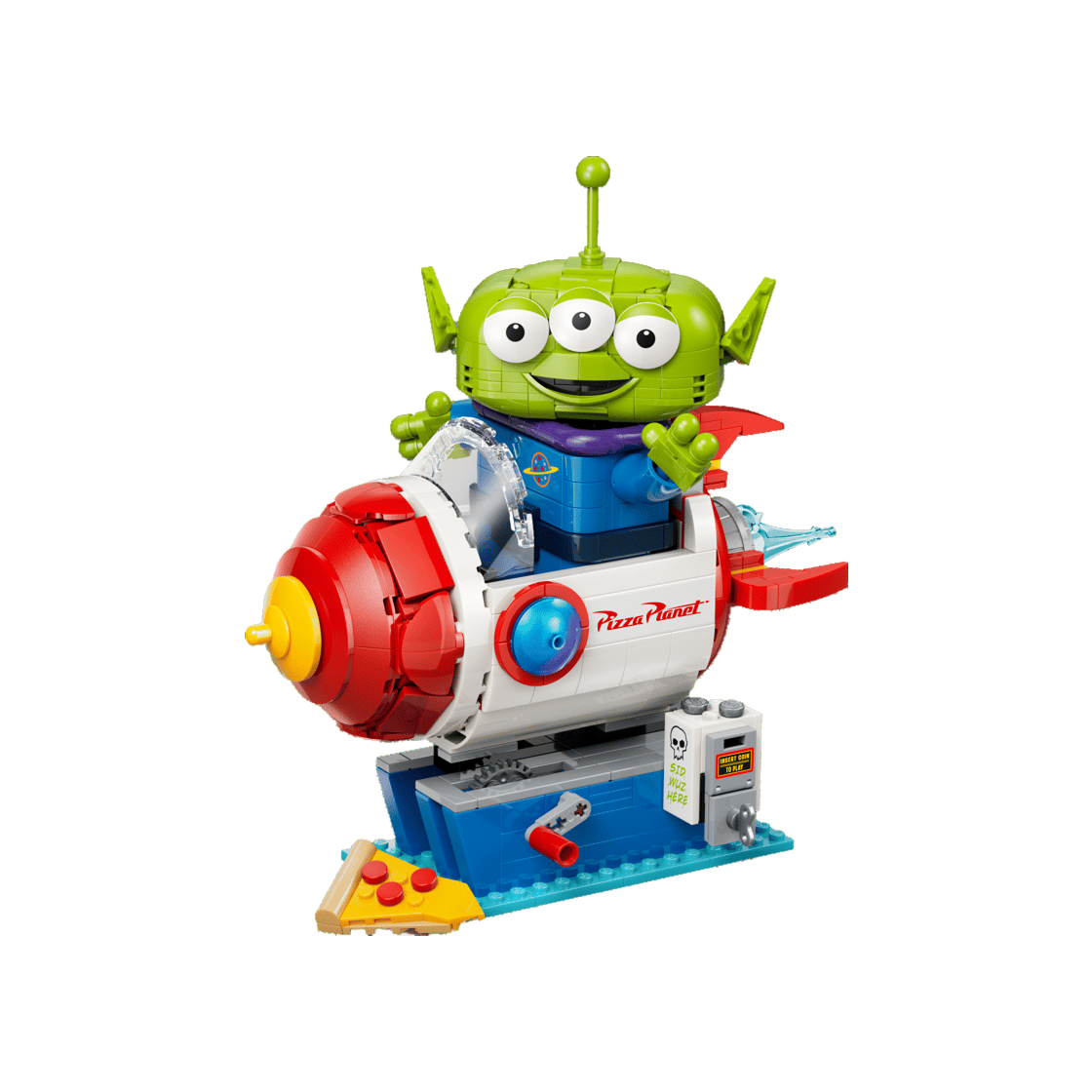 레고 디즈니 피자 행성 로켓과 외계인(Lego Disney Alien With Pizza Planet Rocket Ride)