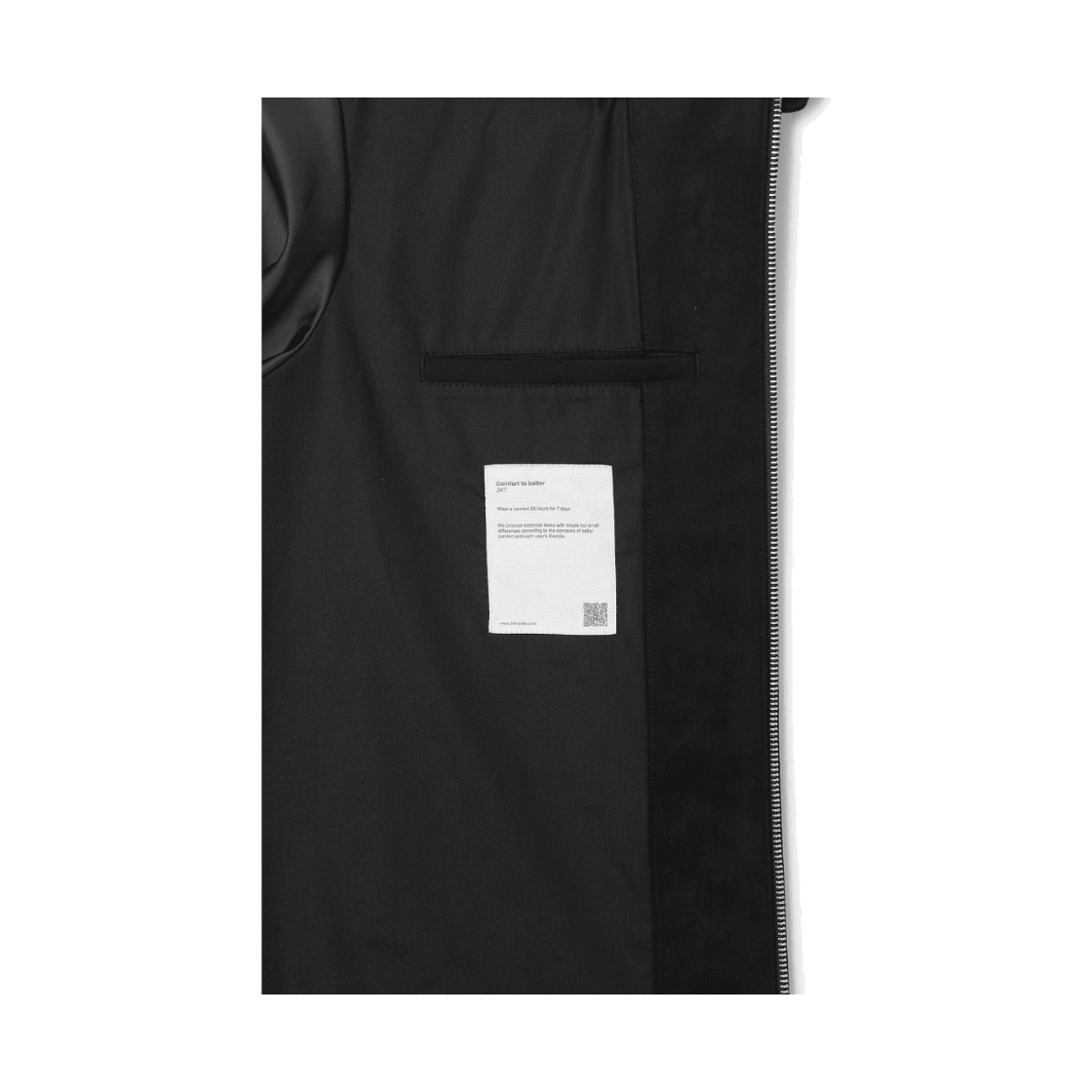 24/7 시리즈 스웨이드 크롭 재킷 블랙(24/7 series Suede Crop Jacket Black) - 6