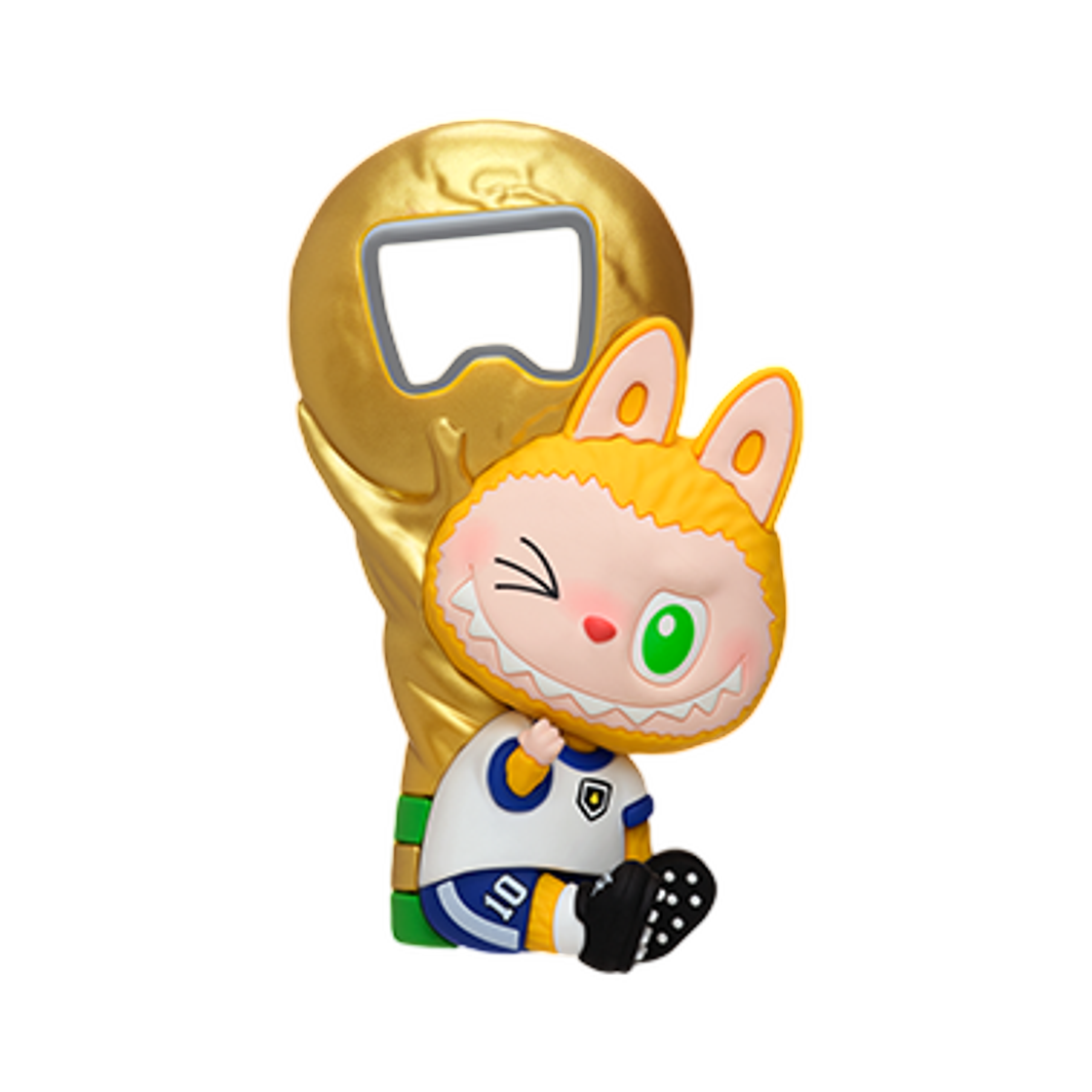 - Pop Mart The Monsters x FIFA Series Bottle Opener Fridge Magnet Crowning Moment (Opened Case)