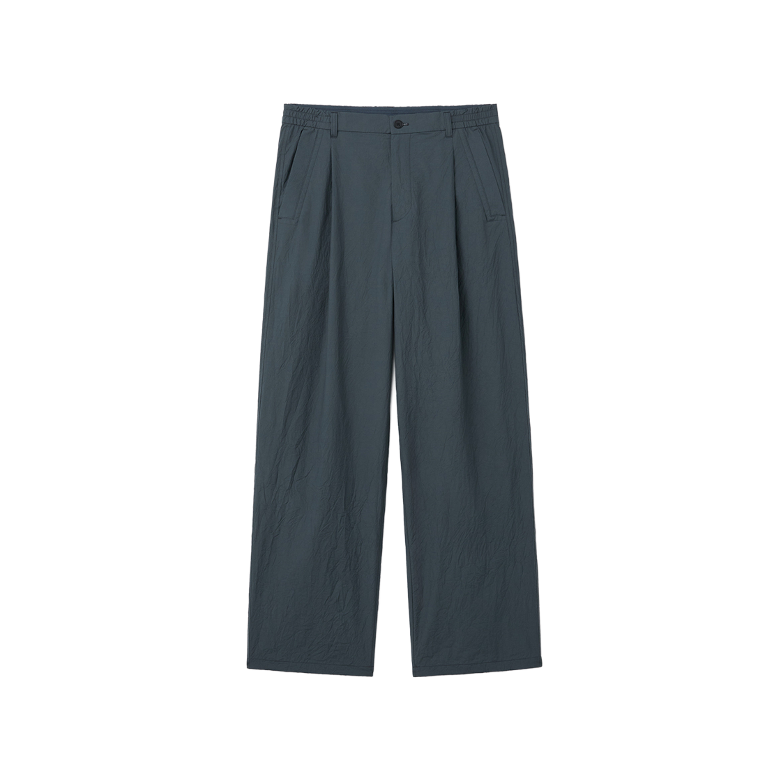 커스텀멜로우 루즈핏 턱 크리즈드 팬츠 그레이(Customellow Loose Fit Tucked Creased Pants Gray)