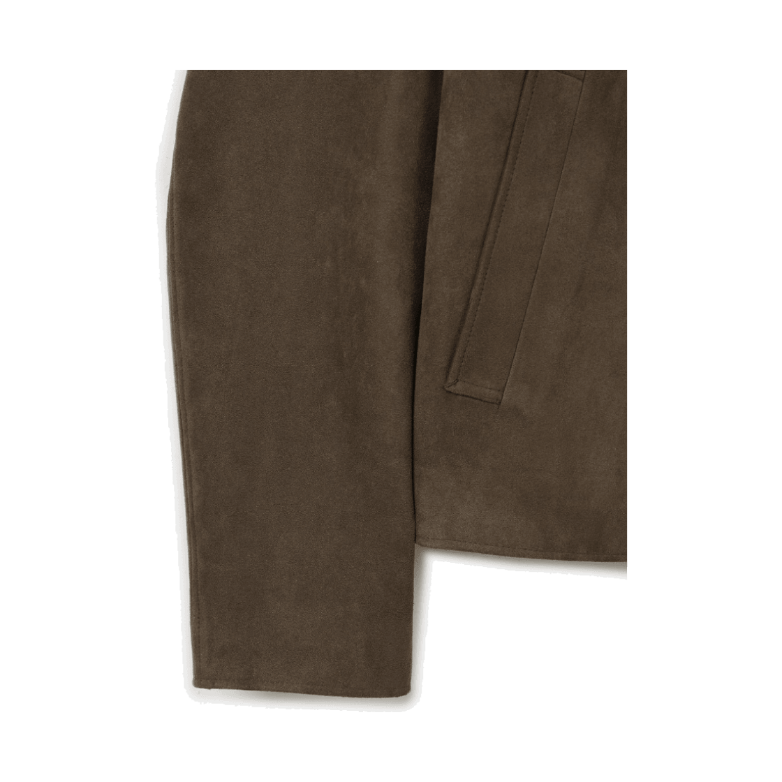 24/7 시리즈 스웨이드 크롭 재킷 다크 브라운(24/7 series Suede Crop Jacket Dark Brown) - 4
