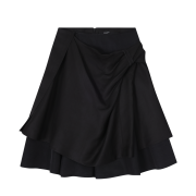 (W) SONGZIO Twisted Skirt Black