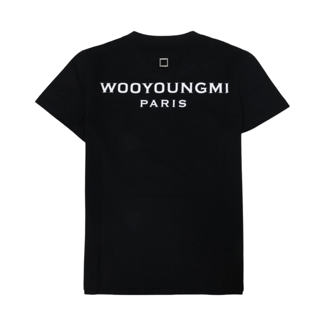 (W) 우영미 백로고 티셔츠 블랙 - 26SS((W) Wooyoungmi Back Logo T-Shirt Black - 26SS) - 1