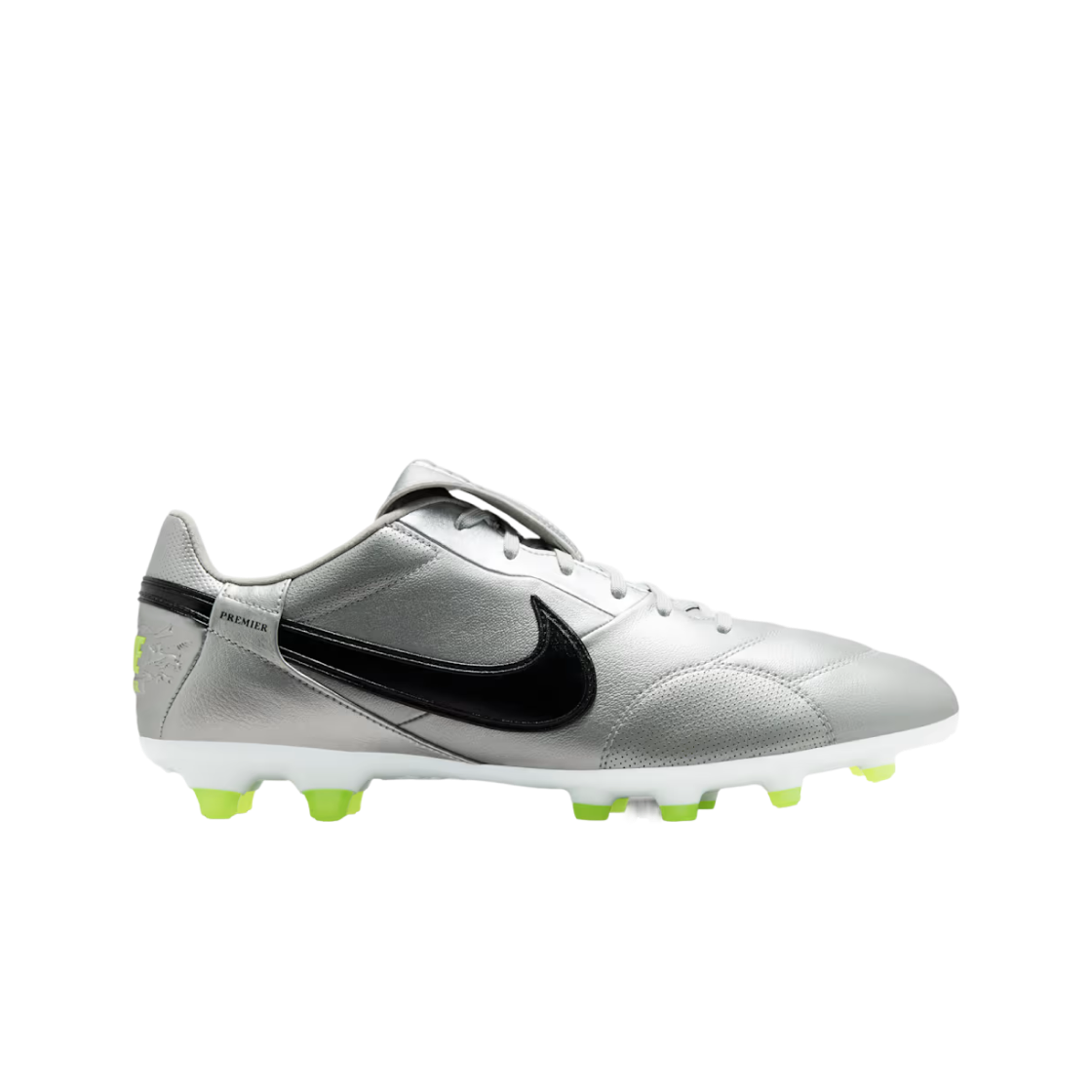 HM0265-004 Nike Premier 3 FG Metallic Silver Volt