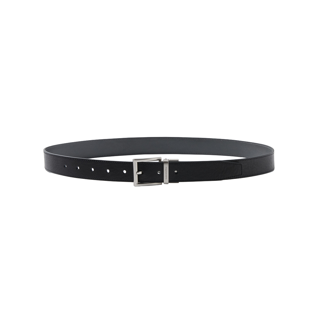 커스텀멜로우 레더 리버서블 벨트 블랙(Customellow Leather Reversible Belt Black) - 1
