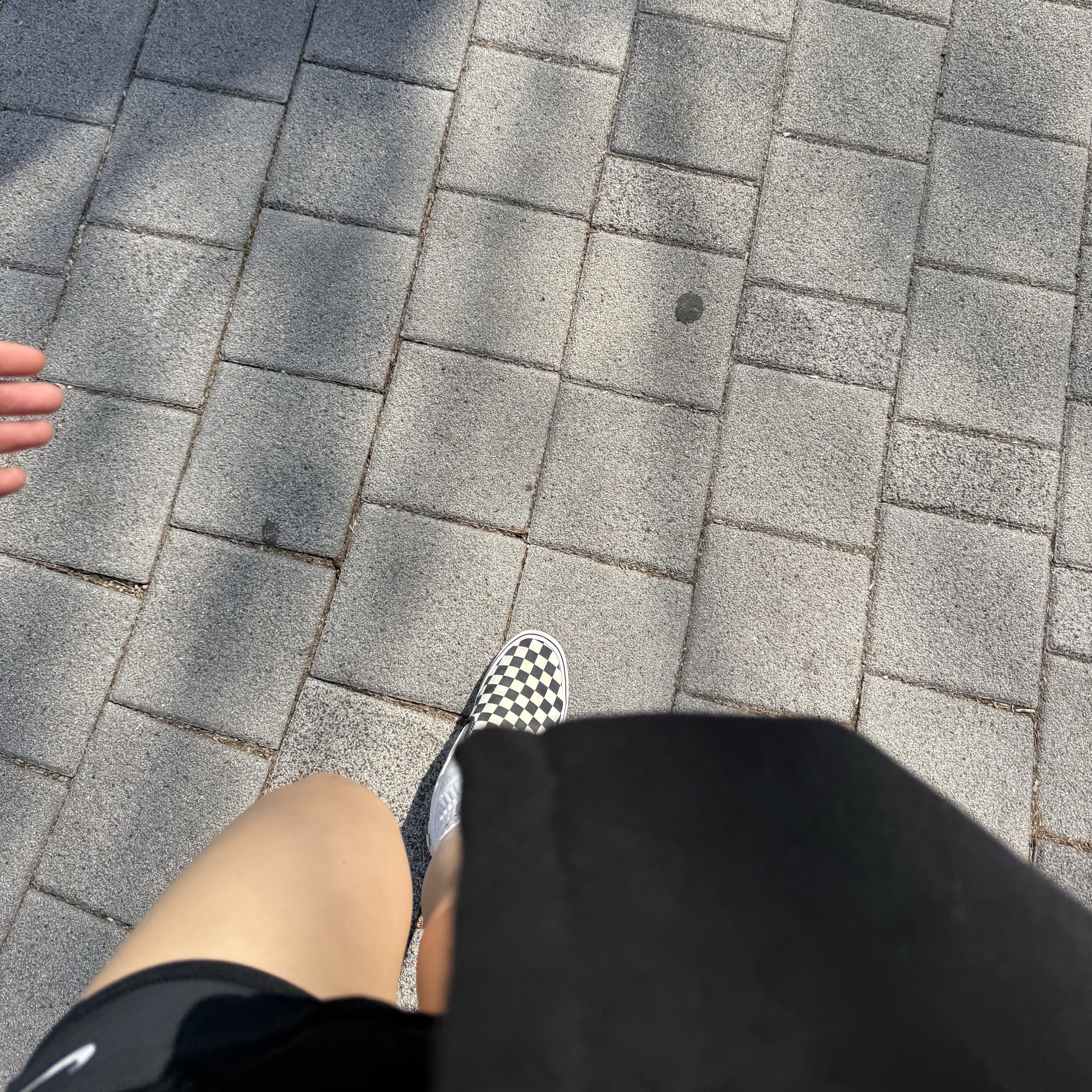 Vans Slip-On Checkerboard 착용 스타일