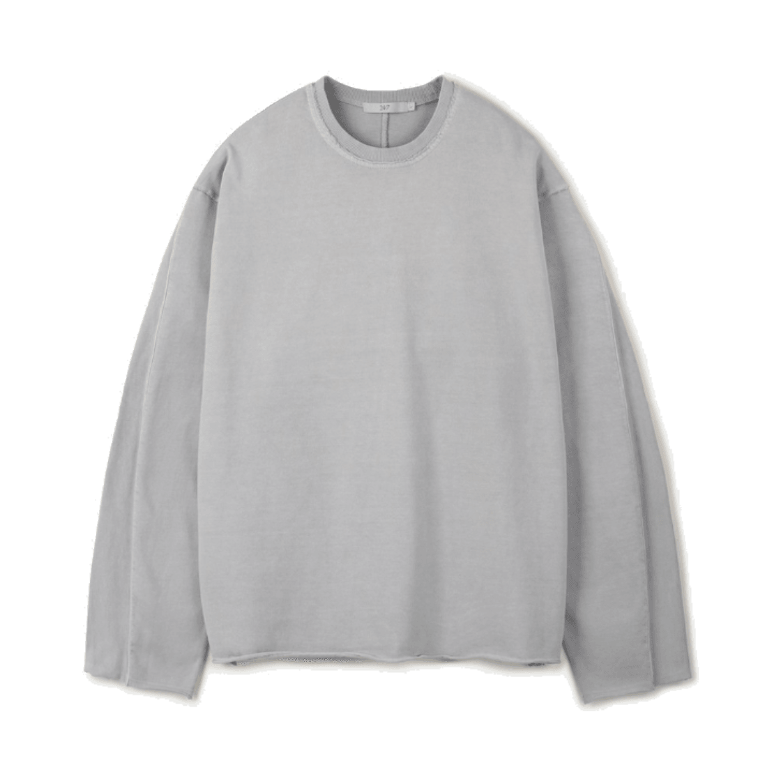 24/7 시리즈 다이드 워싱 로우 엣지 롱슬리브 티셔츠 더스티 화이트(24/7 series Dyed Raw Edge Long Sleeve Dusty White) - 1