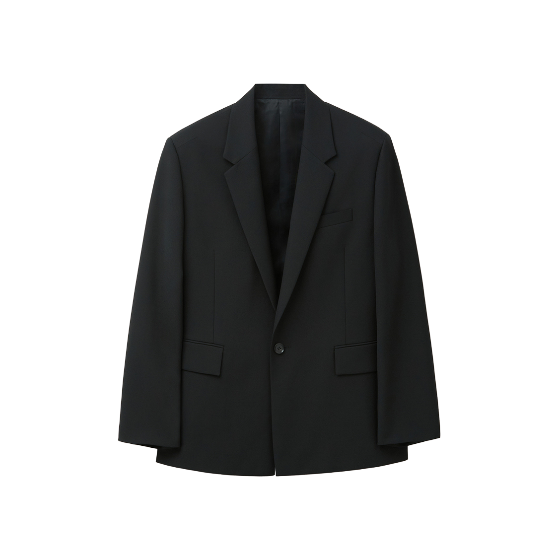 커스텀멜로우 울 트윌 셋업 자켓 블랙(Customellow Wool Twill Set Up Jacket Black) - 1
