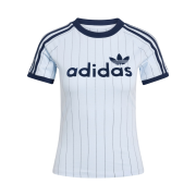 (W) Adidas Linear Cali Graphic T-Shirt Crystal Sky Night Indigo - KR Sizing