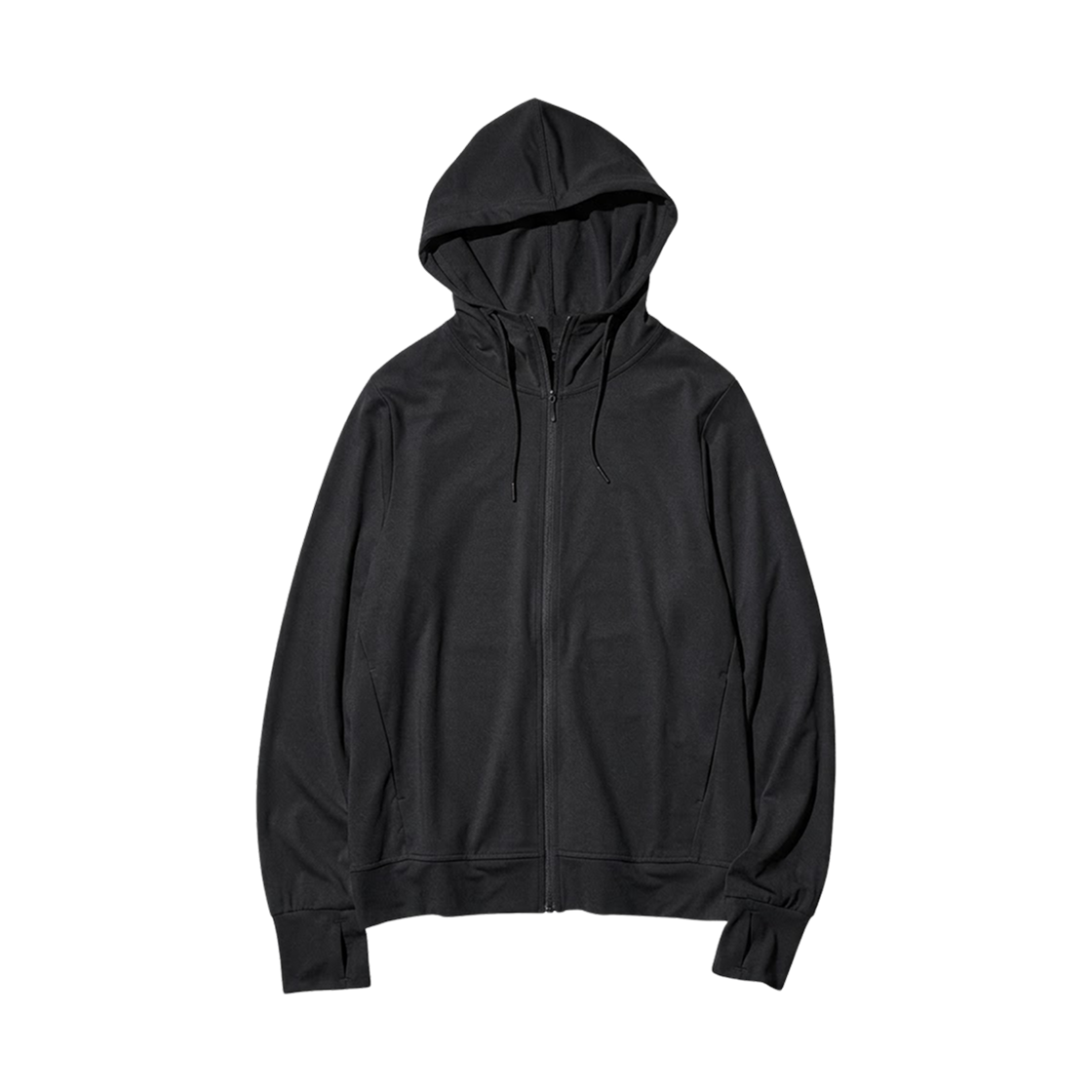 483278-09 (W) Uniqlo Airism UV Cut Mesh Full Zip Parka Black - JP