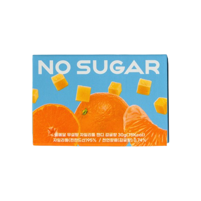 귤메달 무설탕 자일리톨 감귤 캔디 1개입(GYULMEDAL Zero Sugar Jeju Tangerine Xylitol Candy)